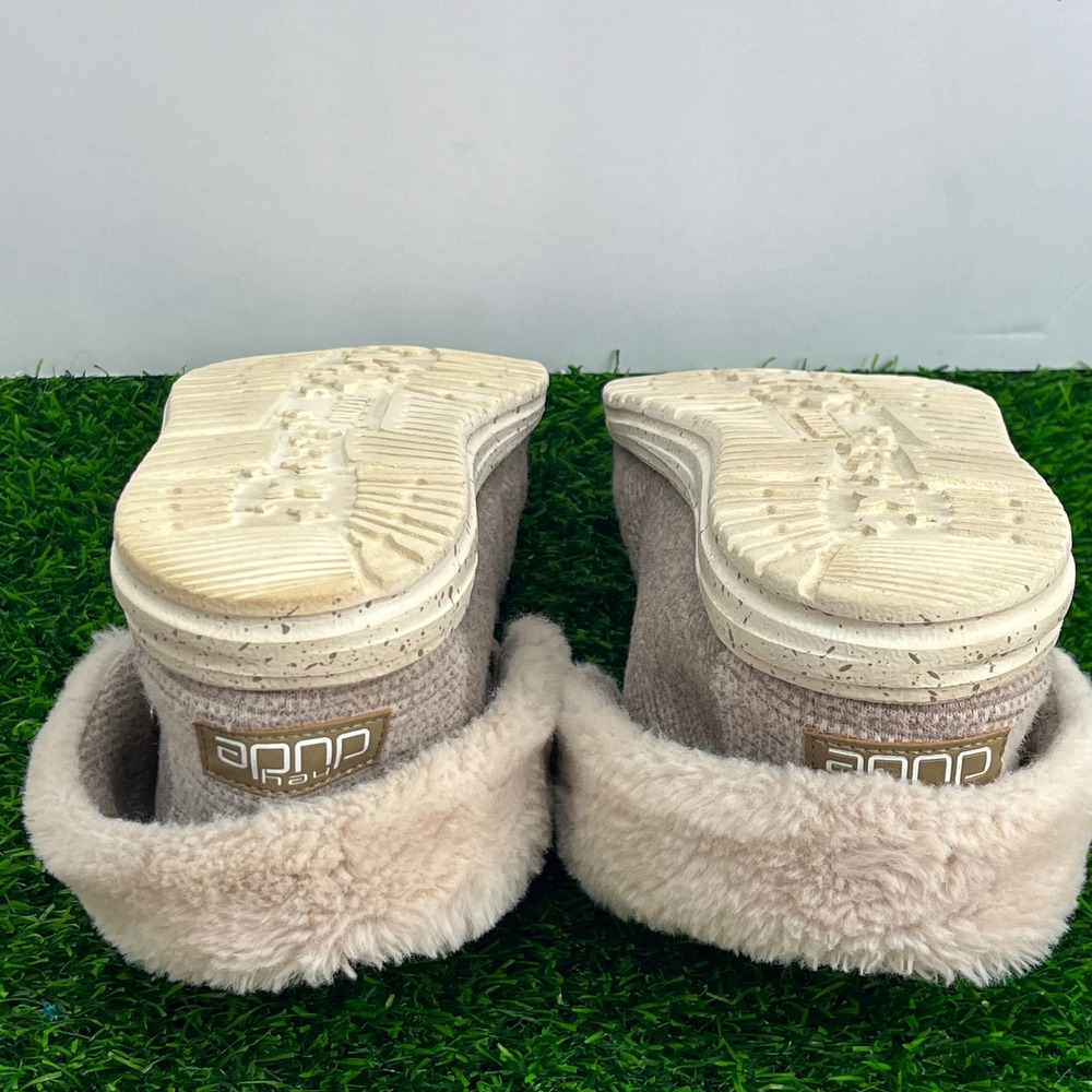 Hey Dude Britt Nut Tan Faux Fur Lined Ankle Boots Womens 10‎ 121771600 - Picture 6 of 9